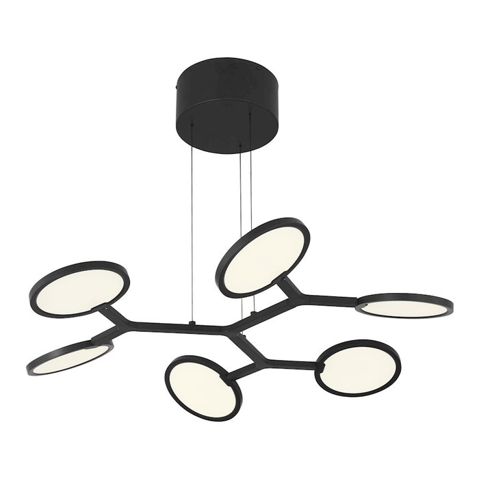 Minka George Kovacs Bandalore 6 Lt LED Pendant, Coal/Coal - P1950-66A-L