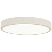 George Kovacs Ugo 22in LED Flush Mount | Modern Sand White Finish | Bedroom & Hallway Ceiling Light | 22.5 x 22.5 x 2.75 in | Model P2012-655-L