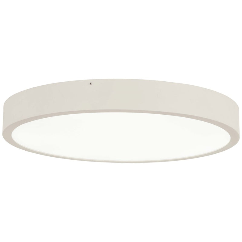 George Kovacs Ugo 22in LED Flush Mount | Modern Sand White Finish | Bedroom & Hallway Ceiling Light | 22.5 x 22.5 x 2.75 in | Model P2012-655-L