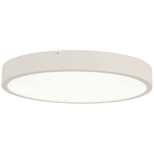 George Kovacs Ugo 22in LED Flush Mount | Modern Sand White Finish | Bedroom & Hallway Ceiling Light | 22.5 x 22.5 x 2.75 in | Model P2012-655-L