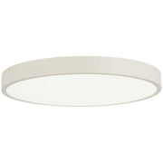 George Kovacs Ugo 28in LED Flush Mount | Contemporary Sand White | Bedroom & Living Room | 28 x 28 x 3 in | Model P2013-655-L
