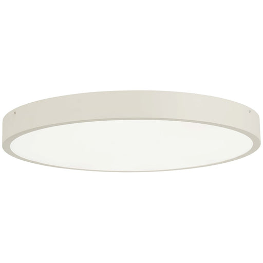 George Kovacs Ugo 28in LED Flush Mount | Contemporary Sand White | Bedroom & Living Room | 28 x 28 x 3 in | Model P2013-655-L