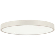 George Kovacs Ugo 32in LED Flush Mount | Modern Sand White Finish | Living Room & Large Bedroom Ceiling Light | Model P2014-655-L
