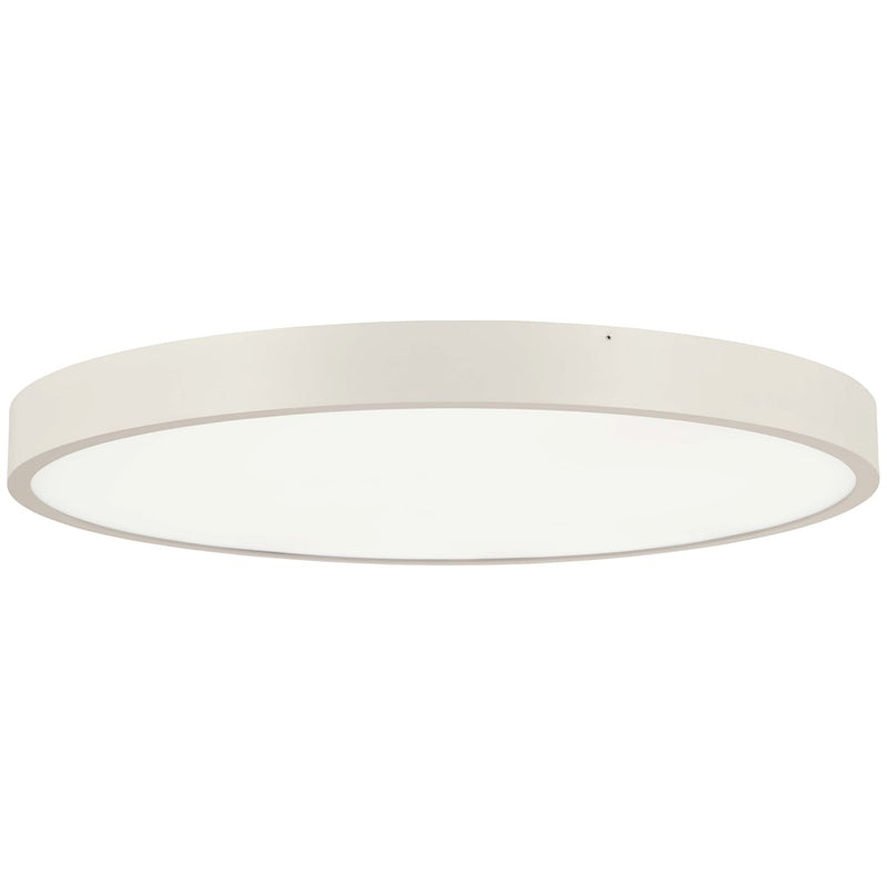 George Kovacs Ugo 32in LED Flush Mount | Modern Sand White Finish | Living Room & Large Bedroom Ceiling Light | Model P2014-655-L