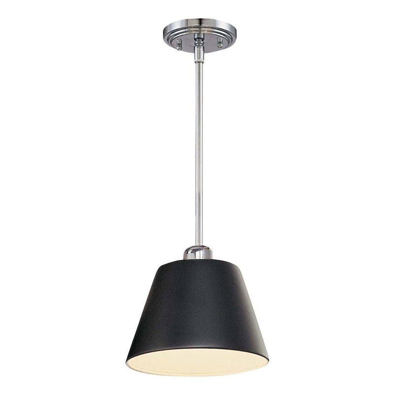 Minka George Kovacs 1-Light Mini Pendant | Transitional Brushed Nickel | Kitchen Island & Dining Nook | 6 x 6 x 5 in | Model P21-3-084