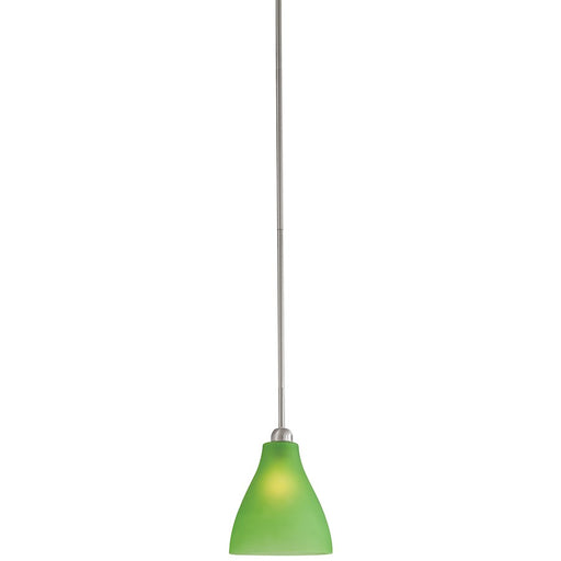 Minka George Kovacs 1-Light Mini Pendant | Transitional Brushed Nickel | Kitchen Island & Breakfast Bar | 8 x 8 x 10 in | Model P21-4-084
