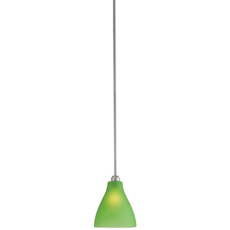 Minka George Kovacs 1-Light Mini Pendant | Transitional Brushed Nickel | Kitchen Island & Breakfast Bar | 8 x 8 x 10 in | Model P21-4-084
