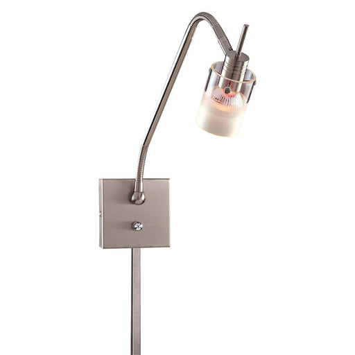 George Kovacs 26in 1-Light Wall Sconce | Contemporary Brushed Nickel | Living Room & Bedroom Accent | W 4 x D 7 x H 26 in | Model P220-084