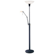 George Kovacs Reading Room 71in 1-Light Torchiere Floor Lamp | Contemporary Restoration Bronze Uplight | Living Room & Bedroom | Model P257-037