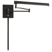 George Kovacs LED Convertible Swing Arm 1-Light Wall Sconce | Dorian Bronze | Living Room & Bedroom | 17 x 3 x 6 in | Model P266-1-615B-L