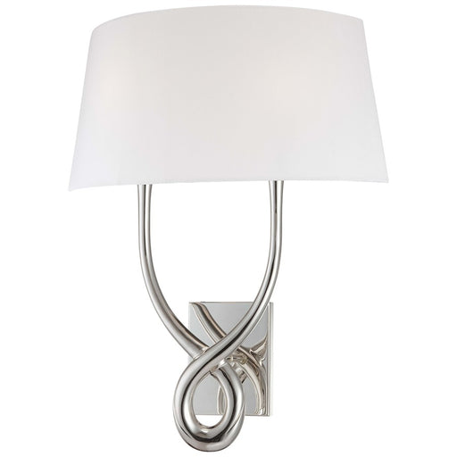 George Kovacs 2-Light Vanity Light | Contemporary Silver Plated | Bathroom Vanity Lighting | 18 x 8 x 23 in | Model P294-0W-634