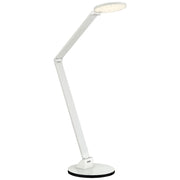 George Kovacs Task LED Table Lamp | Contemporary White Finish | Desk & Bedside Reading | 7 x 8 x 29 in | Model P305-1-044-L
