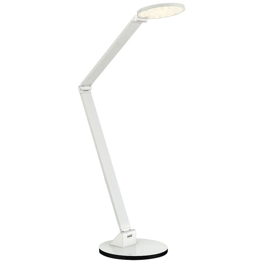 George Kovacs Task LED Table Lamp | Contemporary White Finish | Desk & Bedside Reading | 7 x 8 x 29 in | Model P305-1-044-L