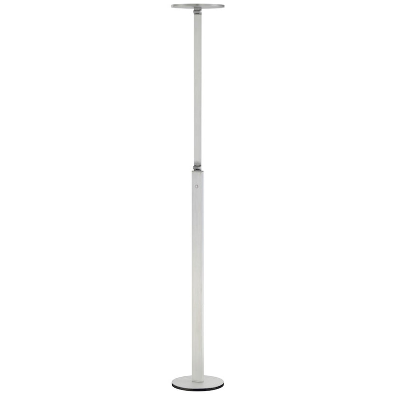 George Kovacs Floor Lamp 10in Wide 41in Tall | Contemporary Chiseled Nickel Finish | Living Room & Bedroom Accent Light | Model P305-4-654-L