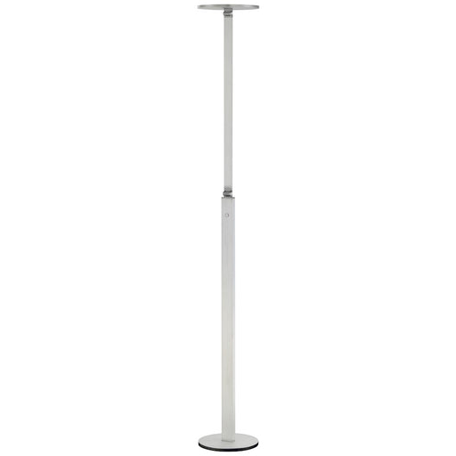 George Kovacs Floor Lamp 10in Wide 41in Tall | Contemporary Chiseled Nickel Finish | Living Room & Bedroom Accent Light | Model P305-4-654-L