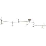 George Kovacs Lightrail 120in 5-Light Track Lighting Kit | Brushed Nickel Contemporary | Living Room & Family Room | 120 x 5 x 10 in | Model P4035-084