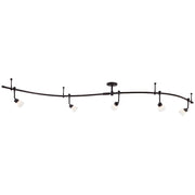 George Kovacs GK Lightrail 192in 5-Light Track Lighting Kit | Contemporary Sable Bronze Patina | Living Room & Kitchen | Model P4216-467