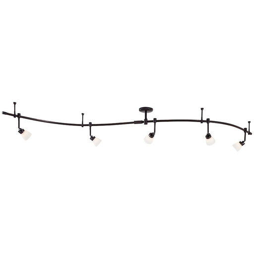 George Kovacs GK Lightrail 192in 5-Light Track Lighting Kit | Contemporary Sable Bronze Patina | Living Room & Kitchen | Model P4216-467