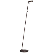 George Kovacs Reading Room 50in Floor Lamp | Contemporary Copper Bronze Patina | Living Room & Office Reading Light | 8 x 50 in | Model P4304-647