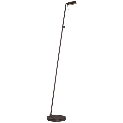 George Kovacs Reading Room 50in Floor Lamp | Contemporary Copper Bronze Patina | Living Room & Office Reading Light | 8 x 50 in | Model P4304-647