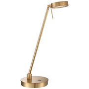 George Kovacs Reading Room 18in LED Pharmacy Table Lamp | Contemporary Honey Gold Finish | Bedroom & Office Reading Light | Model P4306-248