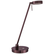 George Kovacs Reading Room 19in LED Table Lamp | Contemporary Chocolate Chrome | Desk & Bedside Reading Light | 6 x 19 in | Model P4306-631