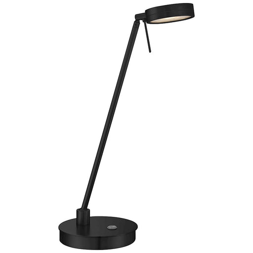 Minka George Kovacs Task Portable 1 Lt 18" Table Lamp, Coal/Aluminum - P4306-66A