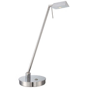 George Kovacs Reading Room LED Table Lamp | Contemporary Chrome | Living Room & Bedroom Reading Light | 6 x 19 in | Model P4316-077