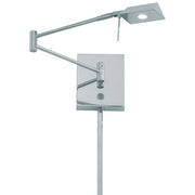 George Kovacs George's Reading Room 1-Light LED Swing Arm Wall Sconce | Contemporary Chrome | Bedroom & Office Reading Light | Model P4318-077