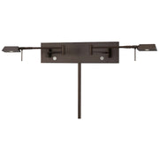 George Kovacs Reading Room 2-Light LED Swing Arm Wall Sconce | Contemporary Copper Bronze Patina Metal | Bedroom & Office Reading | Model P4319-647