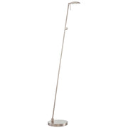 George Kovacs Reading Room 50in LED Floor Lamp | Brushed Nickel | Living Room & Office Reading Nook | 8 x 5 x 50 in | Model P4324-084