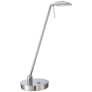 George Kovacs Reading Room 19in LED Pharmacy Table Lamp | Contemporary Chrome Metal | Desk & Bedside Reading | 6 x 7 x 19 in | Model P4326-077