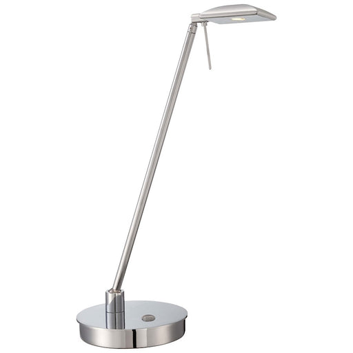 George Kovacs Reading Room 19in LED Pharmacy Table Lamp | Contemporary Chrome Metal | Desk & Bedside Reading | 6 x 7 x 19 in | Model P4326-077
