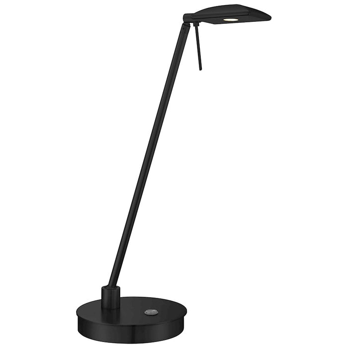 Minka George Kovacs Task Portable 1 Lt 6" Table Lamp, Coal/Aluminum - P4326-66A