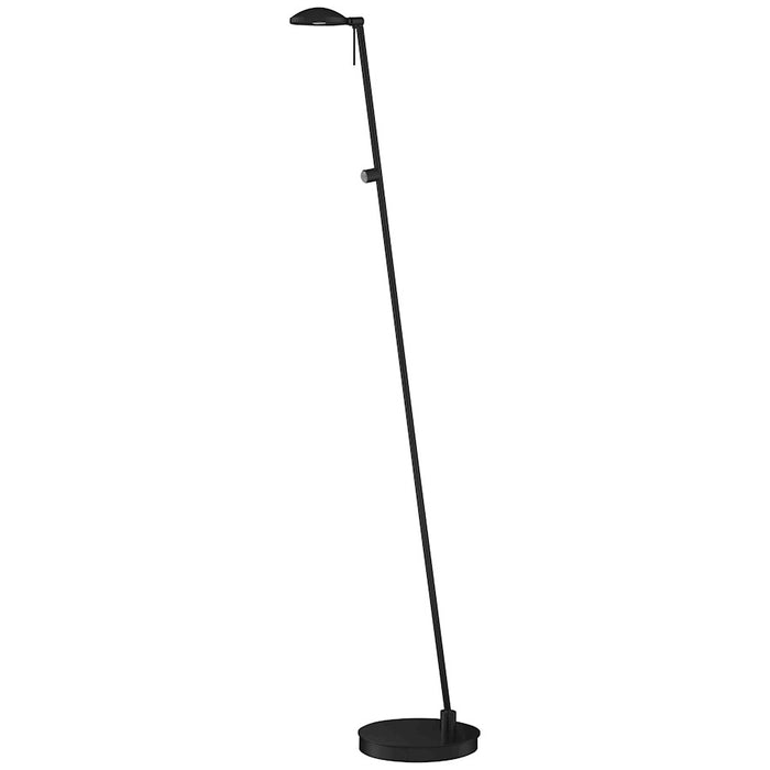 Minka George Kovacs Task Portable 1 Lt 7" Floor Lamp, Coal/Aluminum - P4334-66A