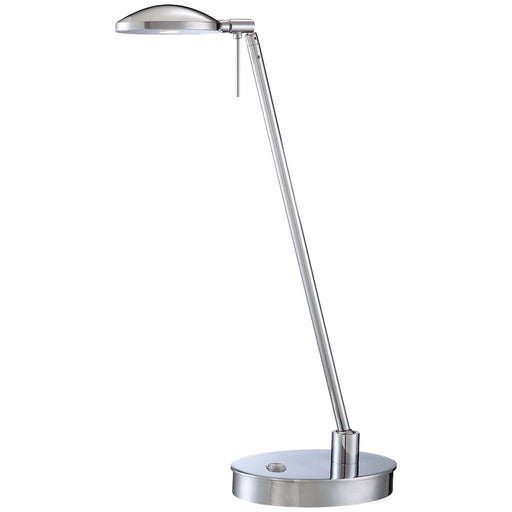 George Kovacs George's Reading Room 19in LED Pharmacy Table Lamp | Contemporary Chrome | Bedroom & Office Accent | 7 x 5 x 19.5 in | Model P4336-077
