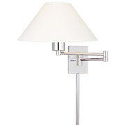 George Kovacs Boring 15in 1-Light Swing Arm Wall Sconce | Contemporary Chrome | Bedroom & Living Room Reading Light | Model P4358-1-077