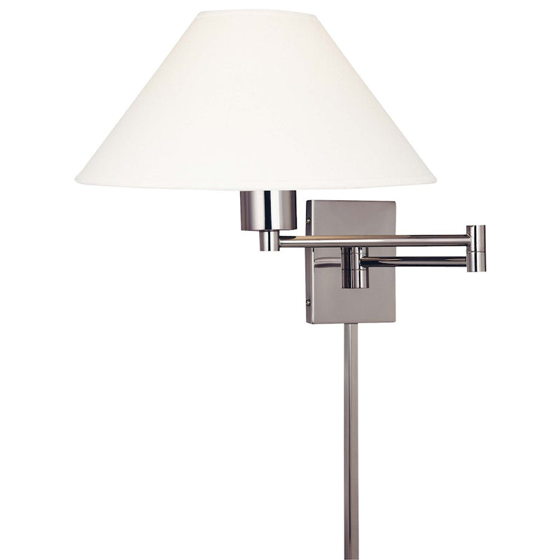 George Kovacs Boring 15in 1-Light Swing Arm Wall Sconce | Matte Brushed Nickel | Bedroom & Hallway Reading Light | Model P4358-1-603