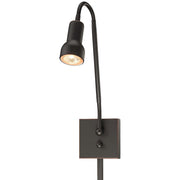 George Kovacs Save Your Marriage 26in 1-Light Task Wall Sconce | Sable Bronze Patina | Bedroom Reading Light | 7 x 4.5 x 25.5 in | Model P4401-467