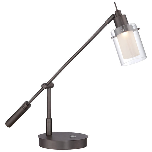 George Kovacs Task Table LED Lamp | Traditional Copper Bronze Patina Metal | Desk & Office Task Light | 7 x 20 x 8 in, Dimmable LED | Model P4516-647