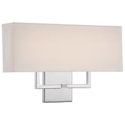 George Kovacs 17in 1-Light Bathroom Vanity Light | Contemporary White Finish | Bathroom Vanity & Powder Room | W 17 x D 2 x H 11 in | Model P472-077-L