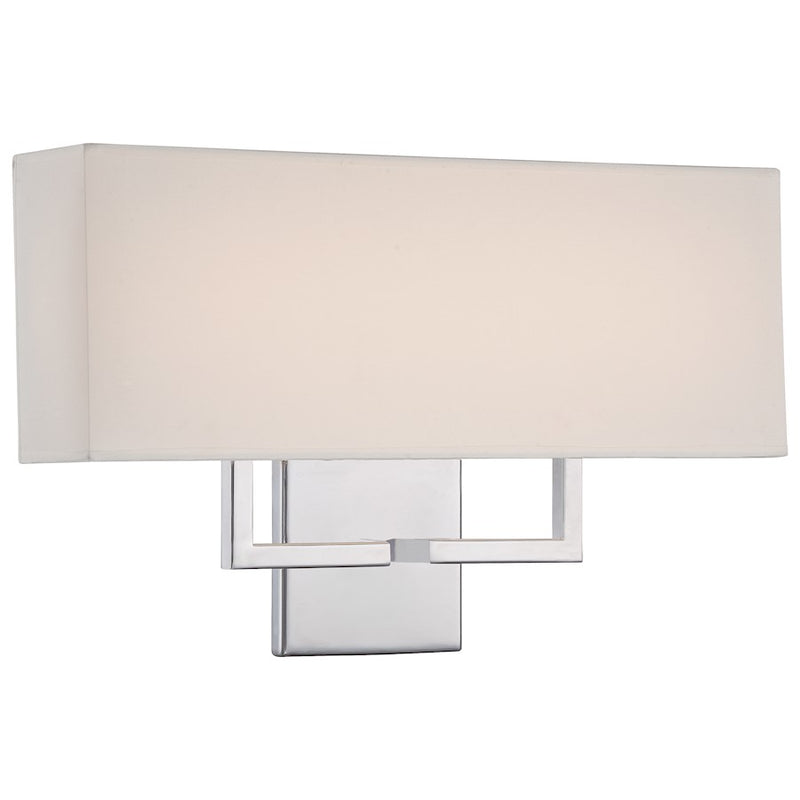 George Kovacs 17in 1-Light Bathroom Vanity Light | Contemporary White Finish | Bathroom Vanity & Powder Room | W 17 x D 2 x H 11 in | Model P472-077-L