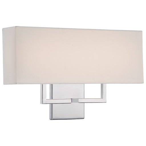 George Kovacs 17in 1-Light Bathroom Vanity Light | Contemporary White Finish | Bathroom Vanity & Powder Room | W 17 x D 2 x H 11 in | Model P472-077-L