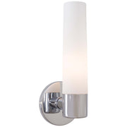 George Kovacs Saber 1-Light Wall Sconce | Contemporary Chrome Finish | Hallway & Bedroom Accent Light | 5 x 5 x 12 in | Model P5041-077