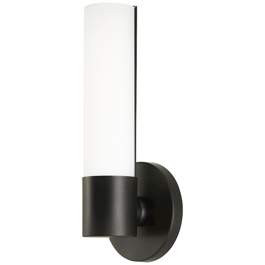 Minka George Kovacs Saber Ii 1 Light LED Sconce, Black/Etched