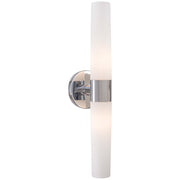 George Kovacs Saber 2-Light Bathroom Vanity Light | Contemporary Chrome Finish | Bathroom Vanity Lighting | 20 x 5 x 5 in | Model P5042-077
