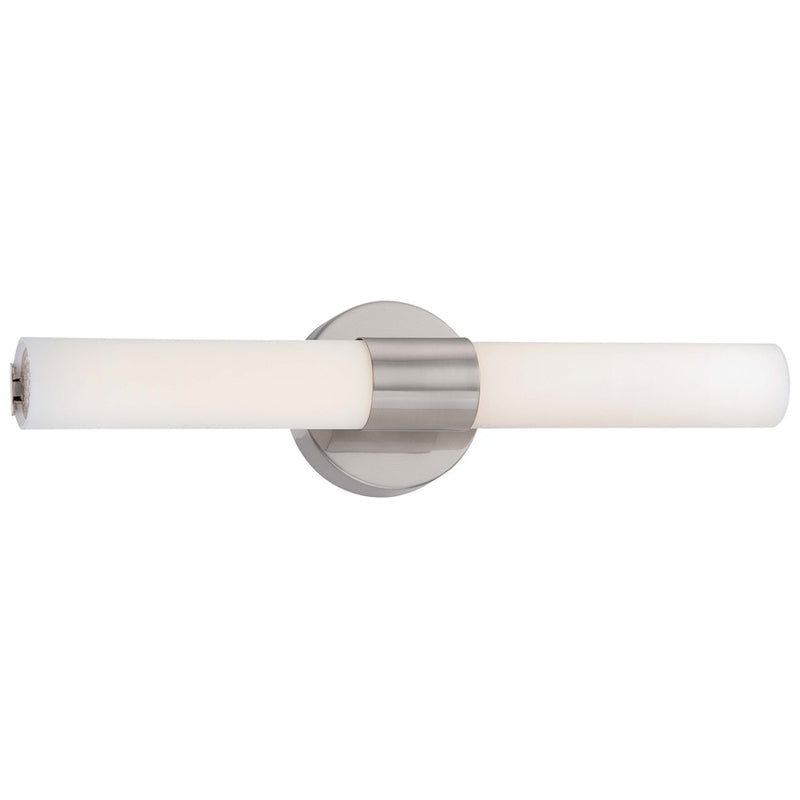 George Kovacs Saber 2-Light LED Bath Vanity Light | Brushed Nickel Contemporary Wall Sconce | Bathroom Vanity | 21 x 4.5 x 5.25 in | Model P5042-084-L