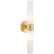 George Kovacs Saber 2-Light Bathroom Vanity Light | Honey Gold Metal | Bathroom Vanity | 20 x 5 x 5 in | Model P5042-248