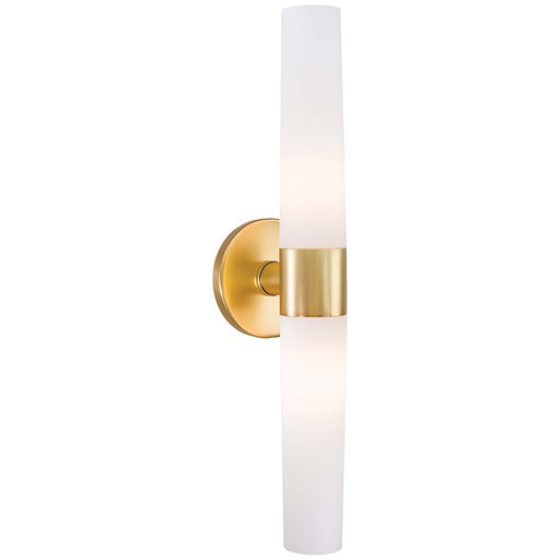 George Kovacs Saber 2-Light Bathroom Vanity Light | Honey Gold Metal | Bathroom Vanity | 20 x 5 x 5 in | Model P5042-248
