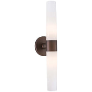 George Kovacs Saber 20in 2-Light Bathroom Vanity Light | Contemporary Painted Copper Bronze Patina | Bathroom Vanity | Model P5042-647B